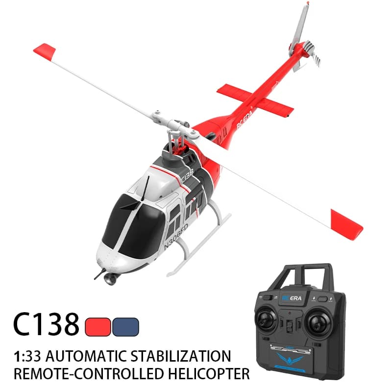 C138 RC Elicottero 1:33 Simulazione Aereo 6 Assi Giroscopio Mantenimento dell'altitudine Elicottero di Controllo Remoto Aereo Giocattoli per Bambini Adulti