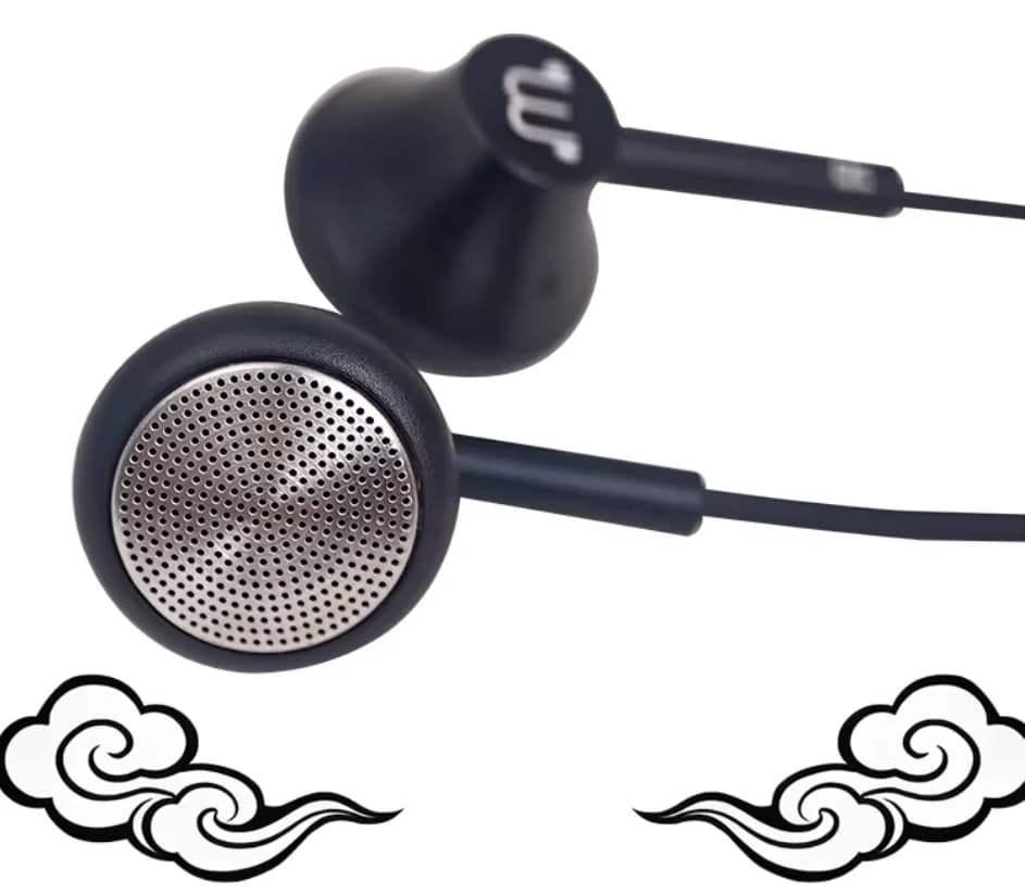 QIGOM P10 wired HIFI Flat head Earbuds 15.4MM Large-size Driver Unit 32ohm 116dB Earphones with 3.5/4.4mm Plug