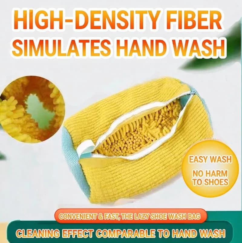 Shoe Washing Bag, Lazy Shoe Cleaning Cover, Household Laundry Care Pouch, Deform-Proof Shoe Wash Bag for Washing Machine