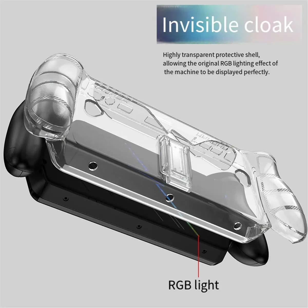 Custodia trasparente OKgood con supporto per ROG Xbox Ally, cover protettiva morbida in TPU antiurto e antigraffio per console Ally X