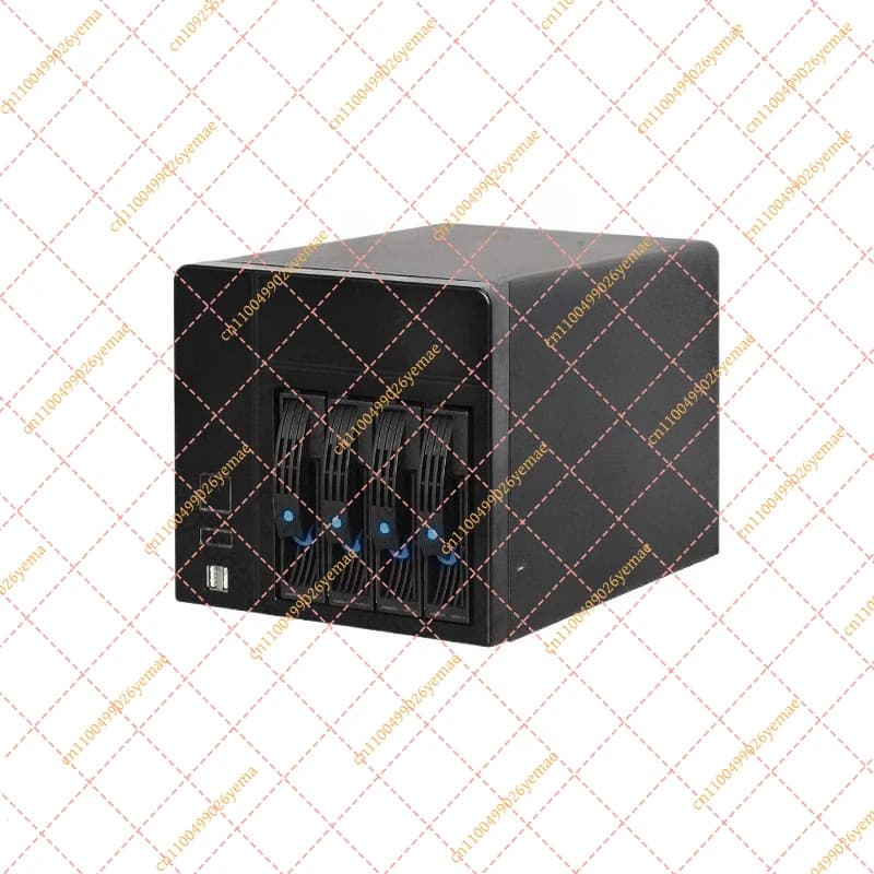 NAS-4 Enclosure per Archiviazione di Rete, Chassis per Cloud Storage Privato Domestico per Famiglia e Ufficio Online