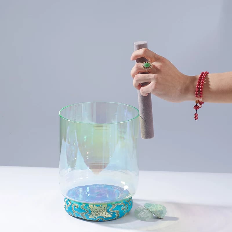 Sound Float Clear Crystal Singing Bowls Purity Quartz Chakra Tones Sound Healing Instruments for Meditation Yoga