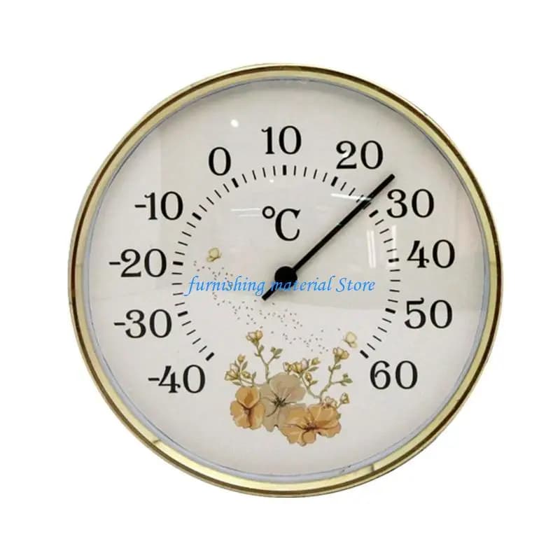 Y5GD Termometro per cameretta per bambini Misuratore di misurazione della temperatura a parete Termometro in alluminio con quadrante