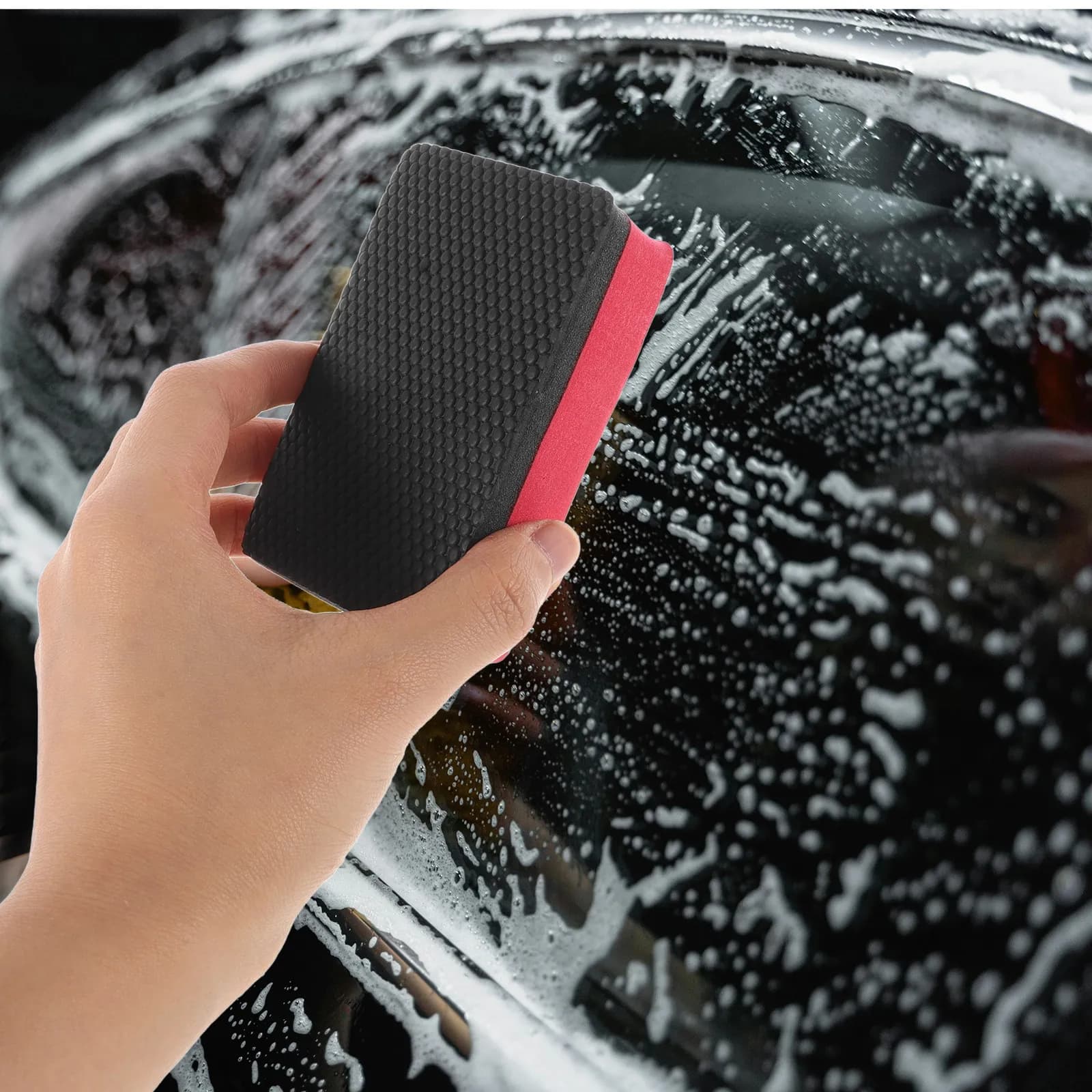 Spugna in Argilla Nano per Auto, Detergente per Superfici, Rimozione di Asfalto e Cera, Strumento Portatile per Detailing Auto