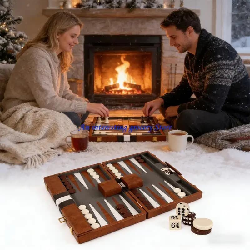 652D Backgammon Strategy Game Set Beginners To Expert Offering Challenging Play And Cognitive Development