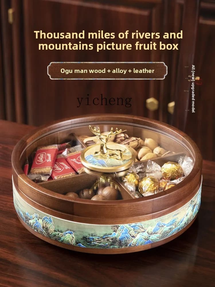 TWR snack cinesi per frutta secca in legno massello per uso domestico, squisito piatto di frutta di alto valore