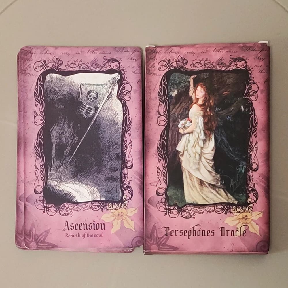 Persephone Oracle Cards Shadow Work Goddess Deck 22 pezzi Carte Oracle 12 * 7 cm