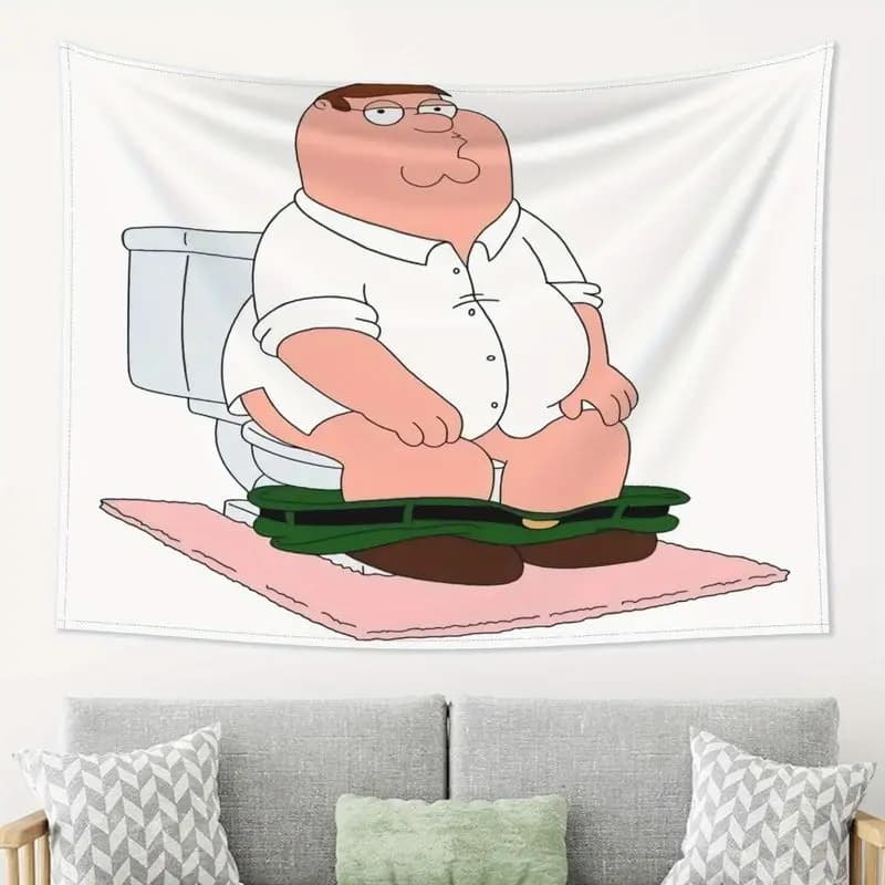 VIKAMA Toilet Man Tapestry American Anime Style Bedroom Background Wallpaper Dormitory Esports Room Decoration Room Decoration