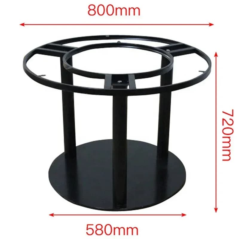 #F Table Base Village Retro Dining Bar Restaurant Furniture Metal Steel Cast Iron Legs Black Industrial Coffee Table Bases Round