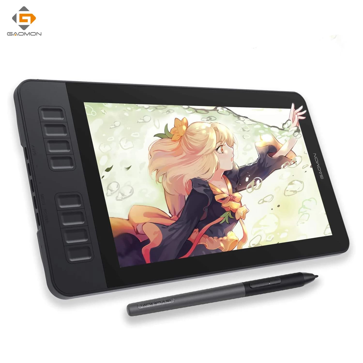 GAOMON PD1161 Tavoletta grafica Schermo IPS da 11,6 pollici Display con penna da disegno con 8 tasti di scelta rapida e stilo senza batteria da 8192 livelli