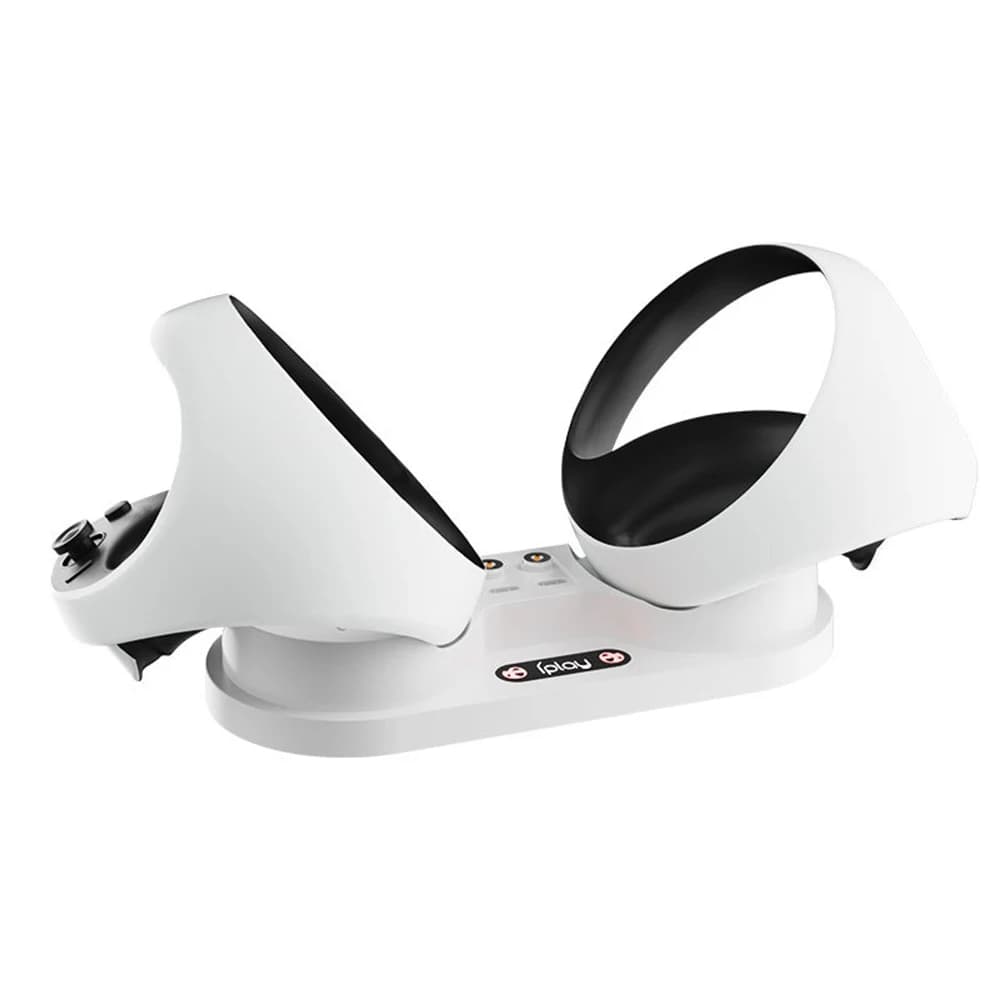 Stazione di Ricarica per Controller PS VR2, HBP-6479 Dock di Ricarica Doppio con Indicatori LED, Base di Ricarica Portatile per PS5 VR2