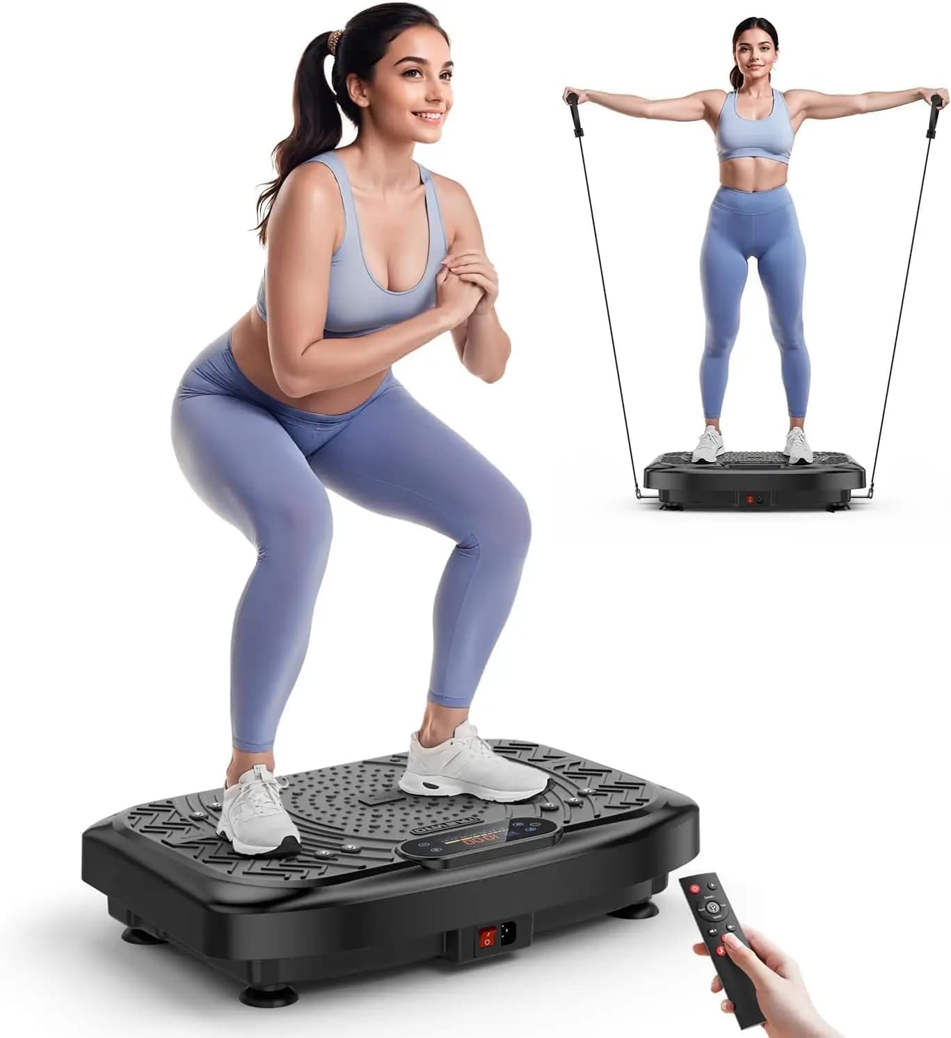 Full Body Vibration Plate, 199 Speeds, 450 Lbs Capacity, Fitness Platform for Weight Loss & Lymphatic Drainage