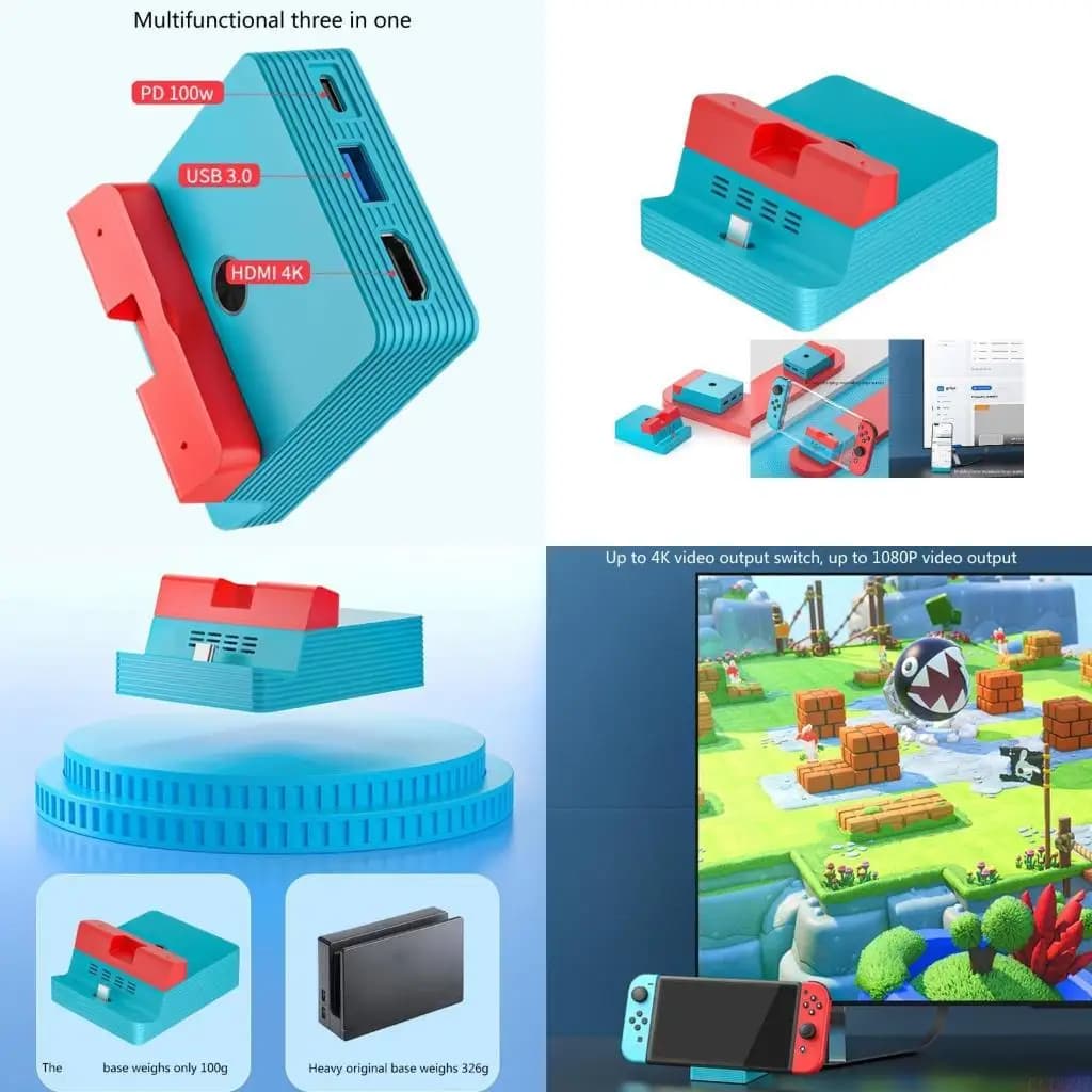 B03F Dock ricarica portatile con base per radiazioni calore con supporto magnetico con proiezione