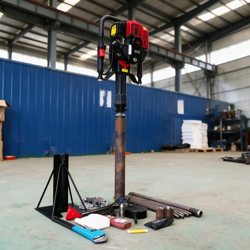 Customized Movable Single User Backpack Drill Petrol Diesel 15M Intact Soil Concrete Core Precise Coring
