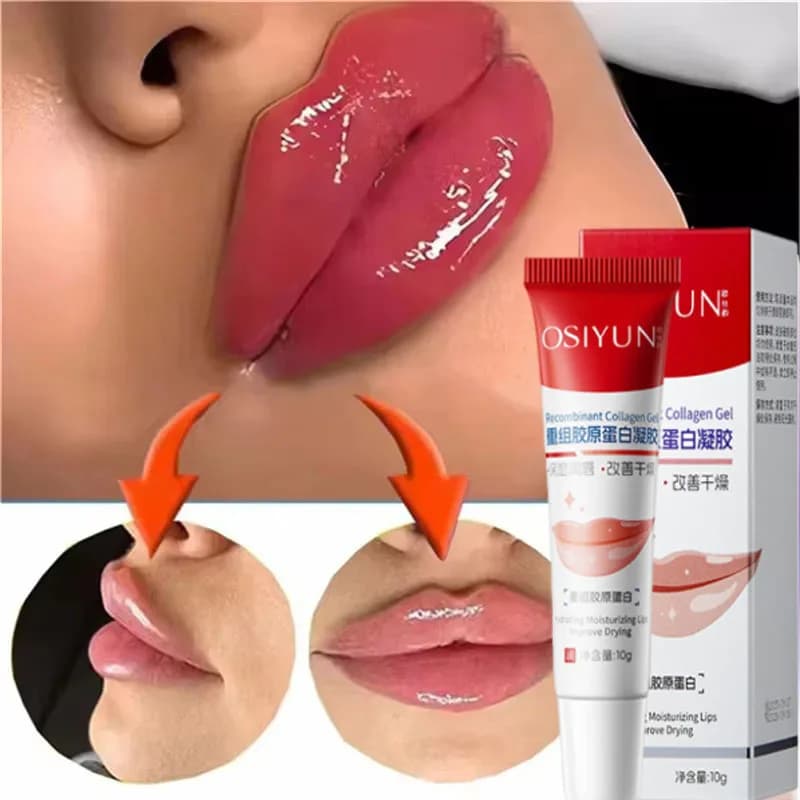 Olio Essenziale Volumizzante Istantaneo per Labbra, Nutriente, Riduce le Rughe, Idratante, Cura delle Labbra Sexy, Siero Crema Gloss Volumizzante Definitivo