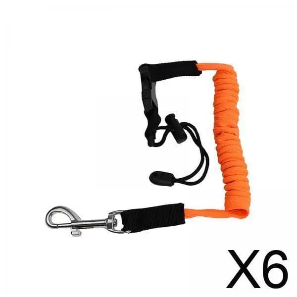 Cordino elastico per pagaia Accessorio per kayak con cordino di sicurezza in nylon resistente con clip per uso esterno in barca