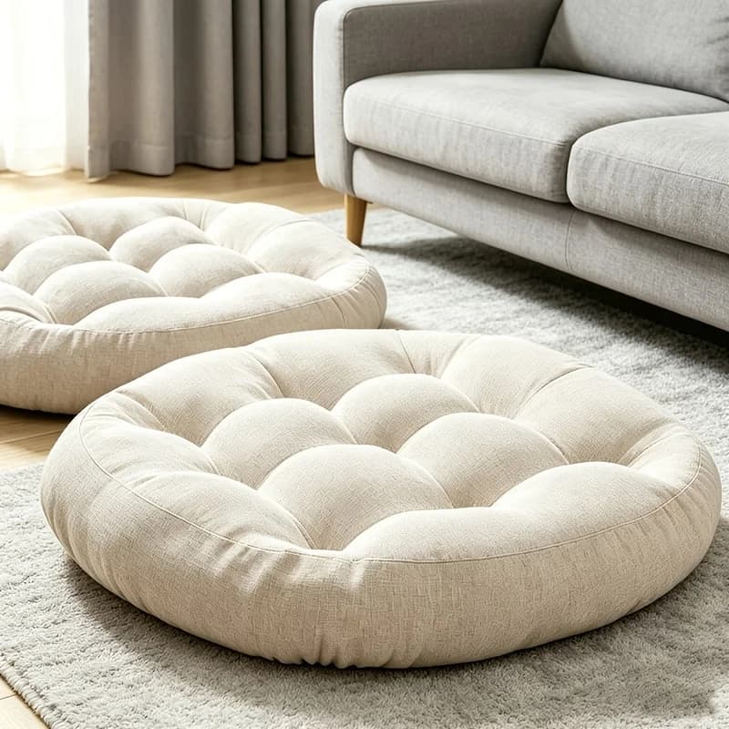 1PC Round Cushions Meditation Large Floor Pillow For Kids And Adults Cushion For Floor Seating Yoga Living Room Office