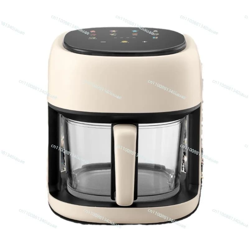 Air Fryer 4.5L Large Capacity Glass Household Automatic Intelligent Transparent Visual Multi-function