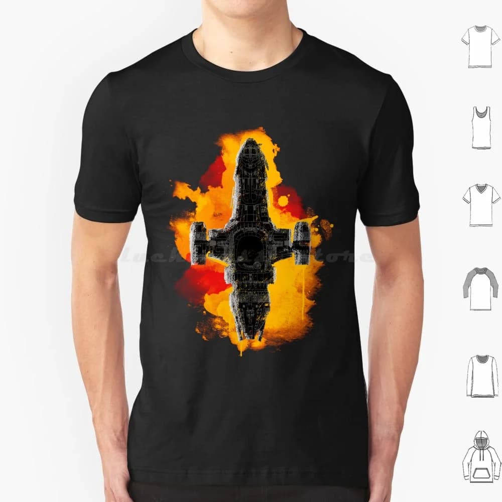 The Shine T Shirt 6xl Cotone Cool Tee Browncoats Firefly Serenity Cultura pop Scifi Kharmazero Artistico Tv Show Capitano Mal