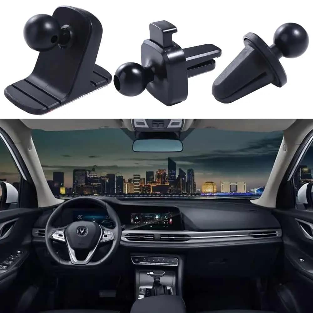 Morsetto per base di aspirazione Supporto per cruscotto Supporto per clip per pressa Base Supporto per telefono per auto Base per testa a sfera Supporto per presa d'aria automatica Staffa per telefono per auto