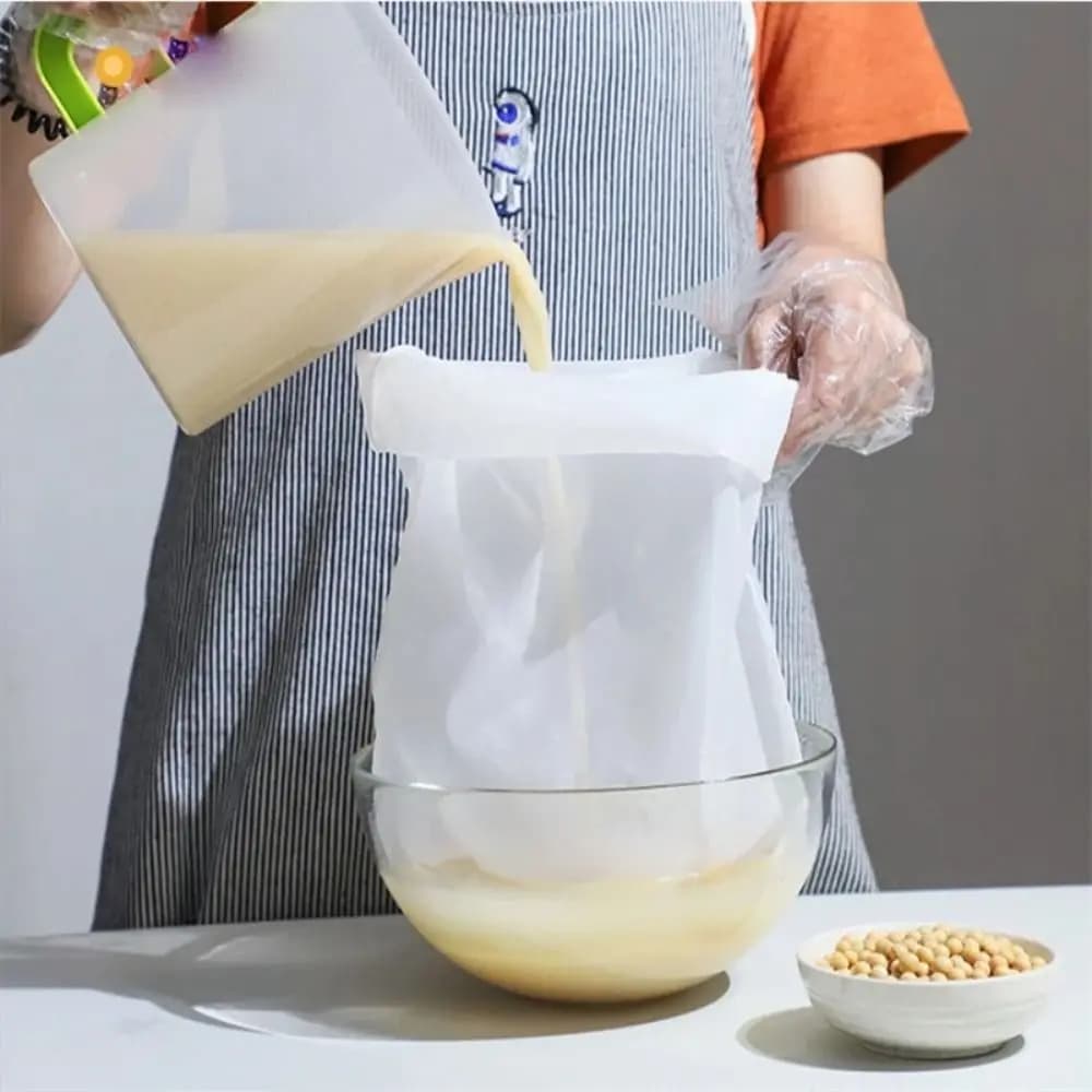 Nuovi sacchetti filtro in tessuto di nylon per formaggio, riutilizzabili, sani, per tofu, filtri per sapone, erbe aromatiche