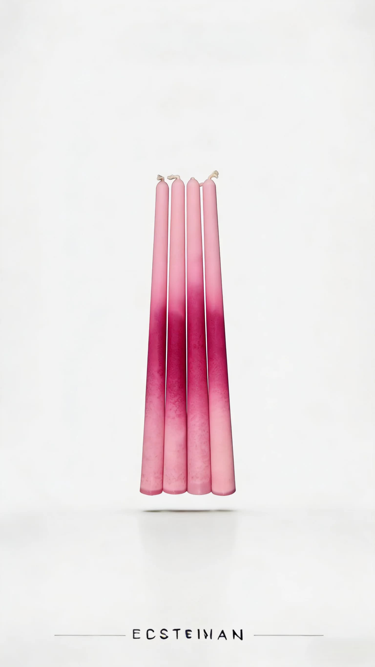 Candele a cono naturali in soia e cera d'api 30 cm (4 pezzi/set) – Indispensabili per matrimoni e raduni