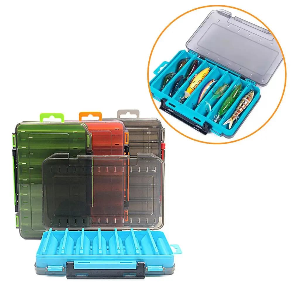 Double Side Fishing Box, Tool Box, Mesh and Mesh Box, Fishing Accessories Case