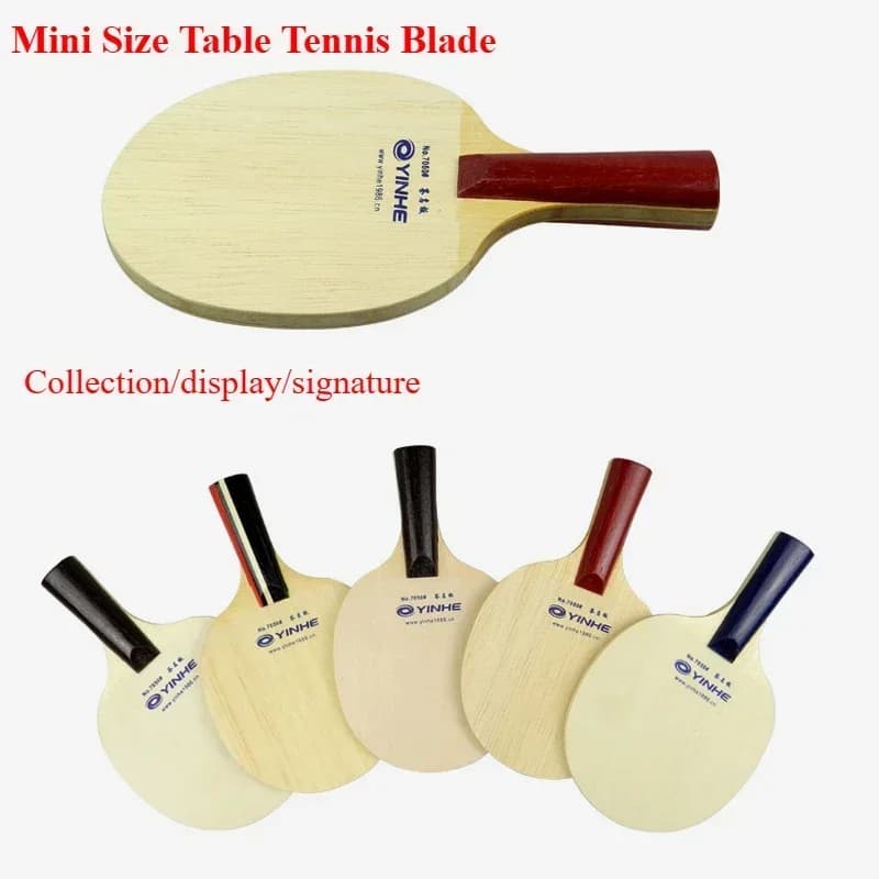 YINHE Souvenir Mini Ping Pong Blade For Collection Display Small Ping Pong Rack For Kids Training Signature