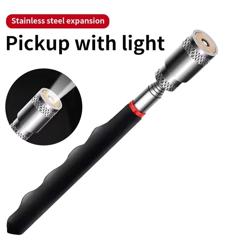 Asta di ferro magnetica con pickup telescopico Strumento di riparazione e ispezione automobilistica domestica Forte asta di aspirazione magnetica con vite metallica