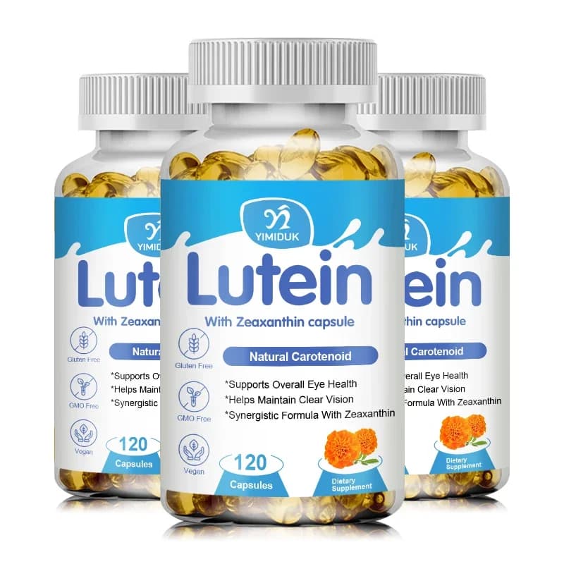 Eye Vitamins with Lutein and Zeaxanthin Extract Supports Tired, Dry Eyes, Macular and Vision Health, 60/120 Capsules