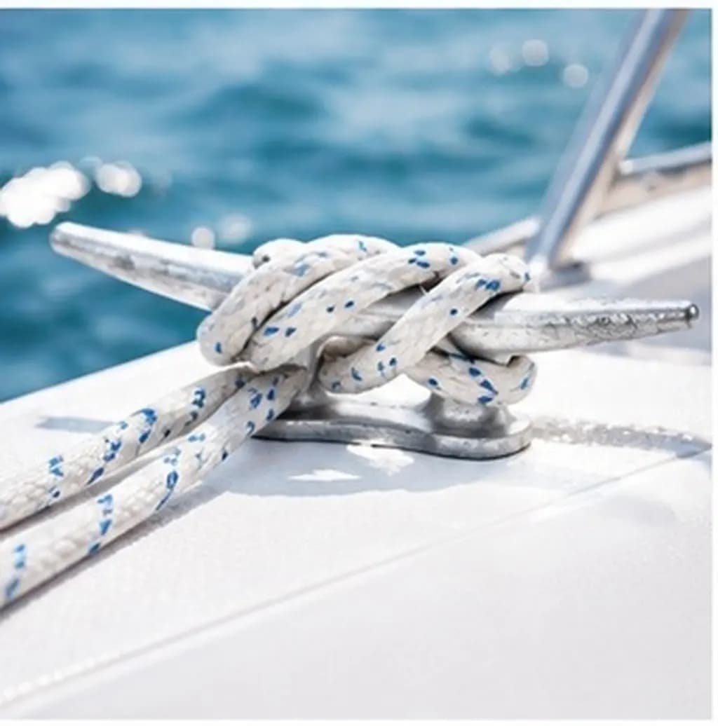 Heavy-Duty Marine Rope Cleat Metal Boat Dock Cleat Weatherproof Rustproof for Yacht Kayak Flag Pole Awnings Tarp Pool Beach DIY