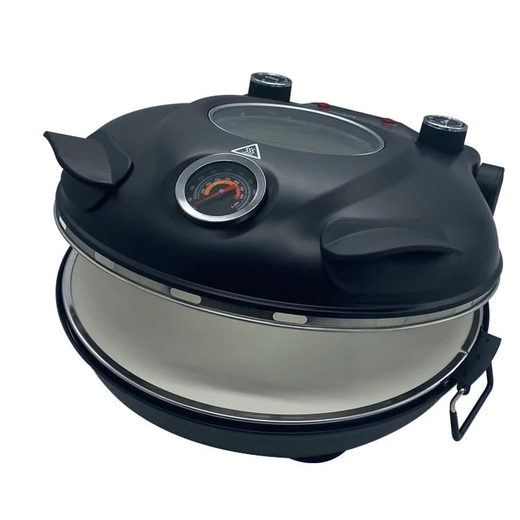 Macchina per pizza multifunzione con timer regolabile a prezzo all'ingrosso commerciale in vendita Forno per pizza con pietra