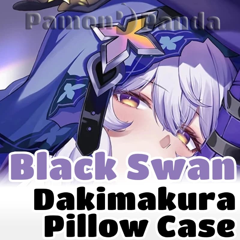 Black Swan Dakimakura Honkai Star Rail Game Hugging Pillow Case Full Body Cushion Cover Pillowcase Home Bedding Decor CYTM131