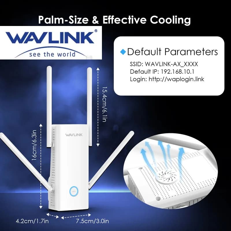 AVLINK AX3000 Dual Band WiFi6 Repeater/AP/Router 2025 New Wi-Fi signal amplifier 160MHz Bandwidth 4 Antennas wifi extenders