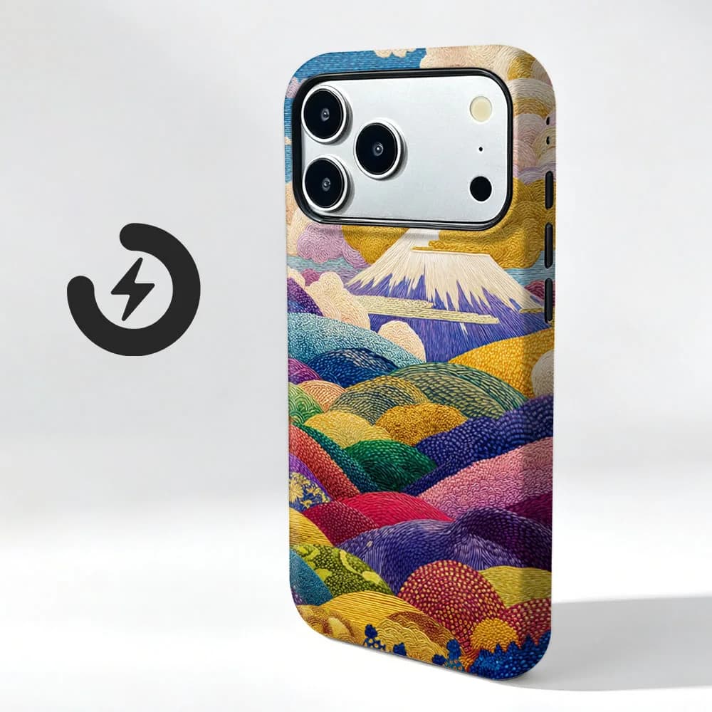 Magnetic Phone Case For Xiaomi Poco X7 F7 F8 X8 F6 F5 Pro Scenery Pattern 2 in 1 Film Shell Shockproof Bumper Cover