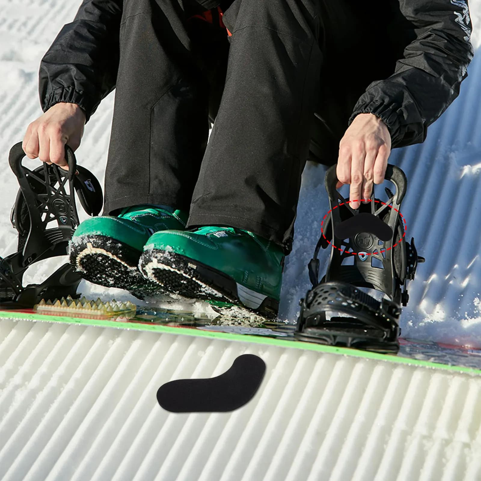 18 Pezzi Inserti in Schiuma per Scarponi da Snowboard, Cuscinetti Autoadesivi di Supporto per Scarponi da Sci, Protezione per Caviglia e Tallone