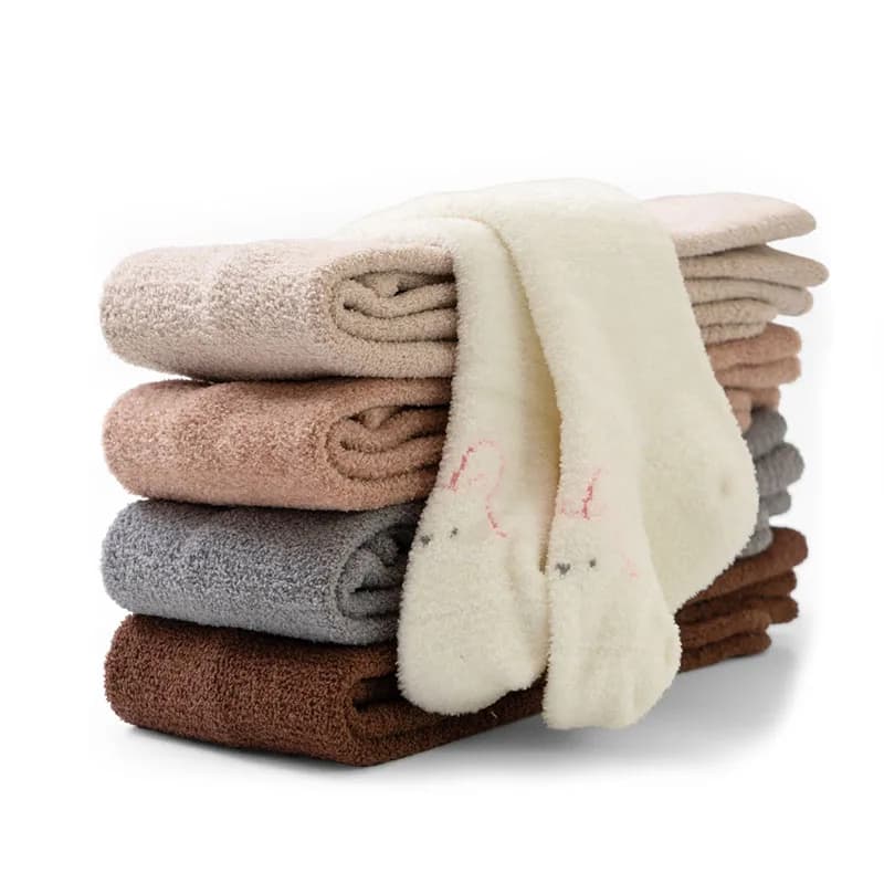 Inverno Bambini Ragazze Collant 0-4T Animale del fumetto Bambini Addensare Calzamaglia Coreano Caldo Pile Imbottito Leggings per bambini