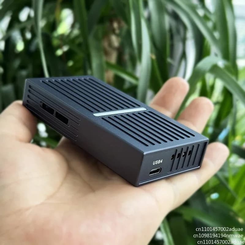 Thunderbolt 3 4 5 USB4 Dual Mode NVMe SSD Enclosure M.2 Mobile External Hard Drive Case for Laptop PC