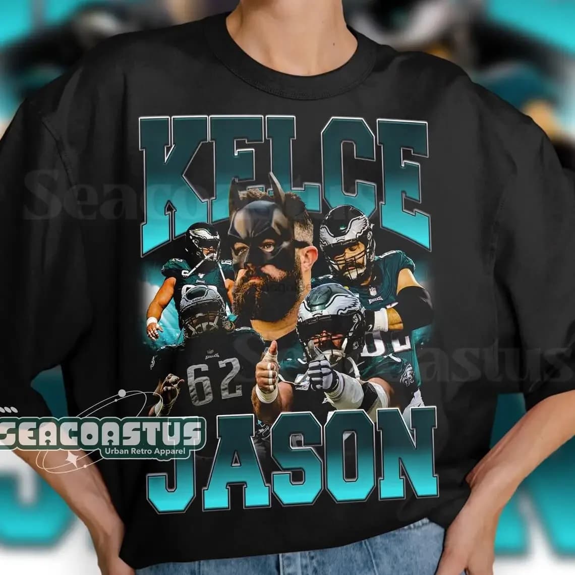 Limited Jason Kelce Vintage t-shirt grafica Unisex t-shirt Retro anni '90 fan omaggio t-shirt regalo per donne e uomini