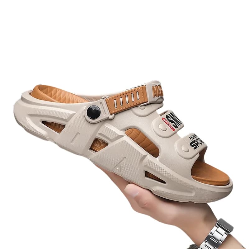 Pantofole da esterno da uomo nuove Sandali da spiaggia Zoccoli morbidi Scivoli comodi Scarpe casual da uomo estive Scarpe da giardino Pantofole da spiaggia maschili
