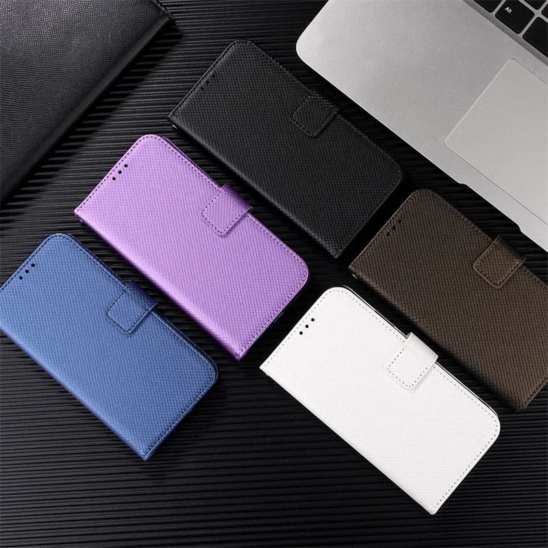 Wristlet Plain Leater Wallet Case For Nokia 5.4 3.4 2.4 1.4 7.2 6.2 3.2 2.2 8.3 7.3 6.3 5.3 8.1 Flip Cover 3 Cards Slot Phone