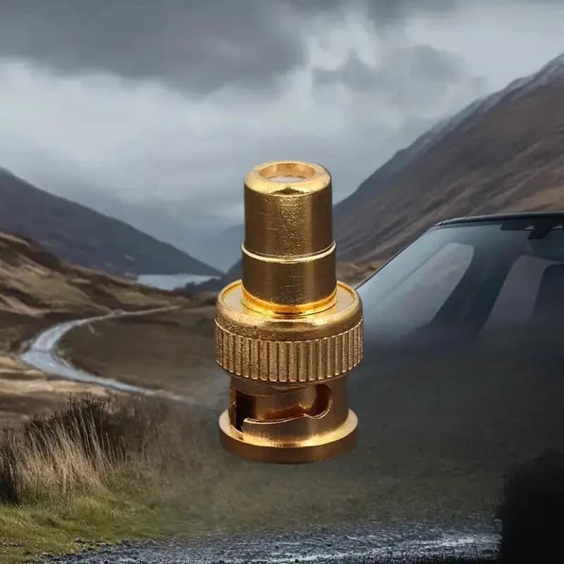 BNC to RCA gold plated connector, video audio cable adapter from BNC male to female RCA 75ohm