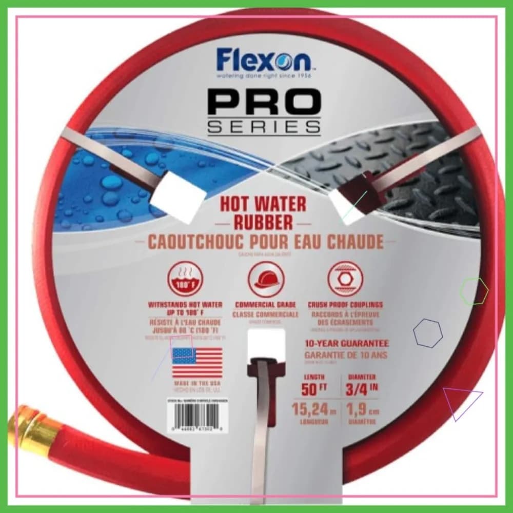 3/4 inch hard rubber garden hose x 50 feet for farm irrigation, durable and flexible