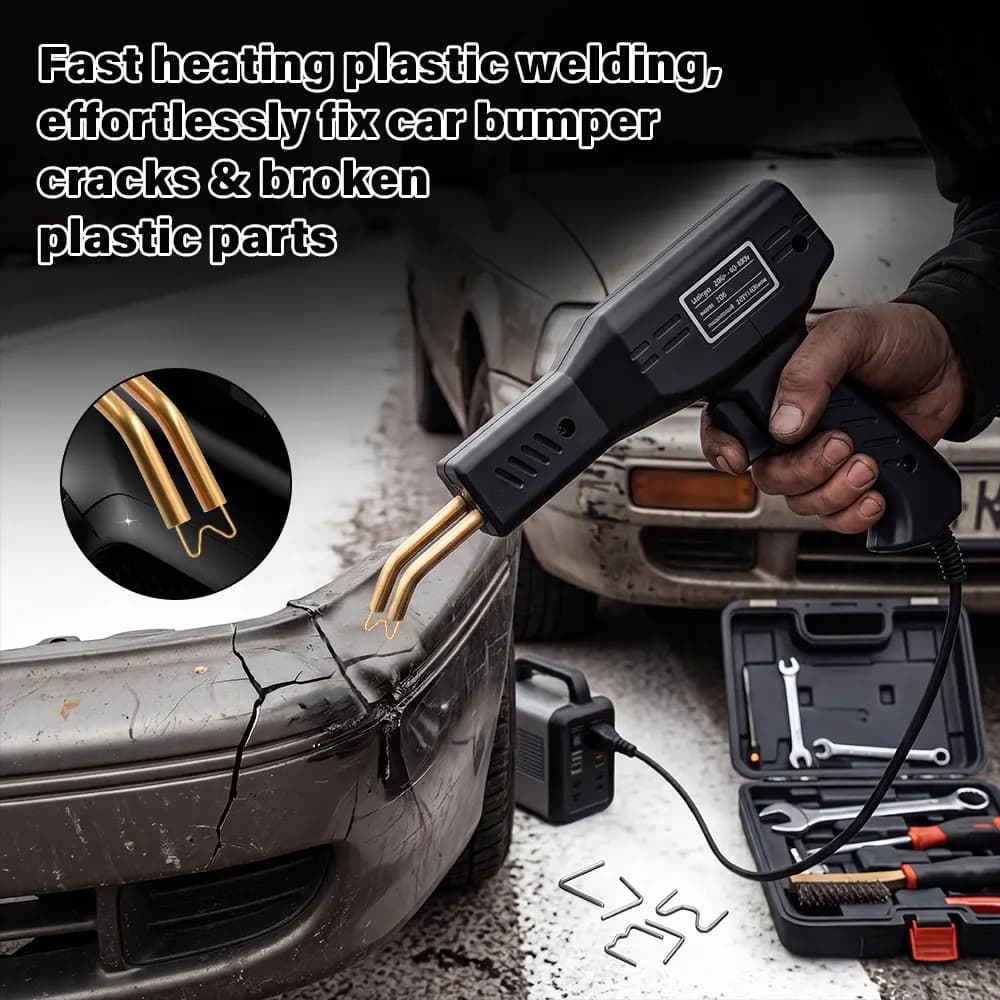 Nuova Pistola per Saldatura Plastica, Kit di Riparazione per Paraurti Auto, Riparazione di Crepe nel Cruscotto in PVC, Attrezzo per Saldatura da Garage