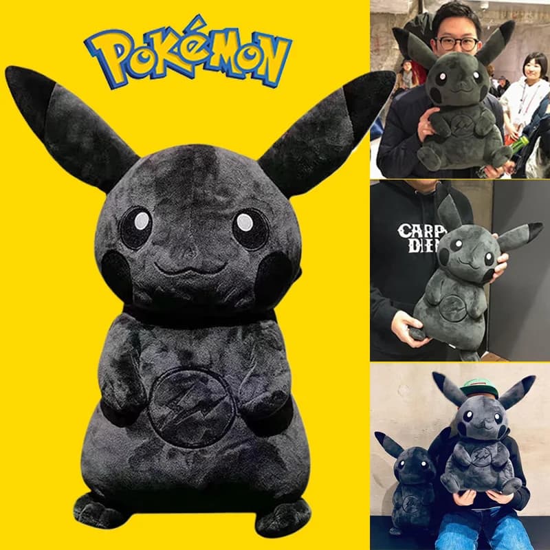 30CM Pokemon X Frammento Personaggio Anime Scuro Pikachu Bambola Kawaii Pop Doll Nero Pikachu Cuscino Regalo Di Compleanno Femminile