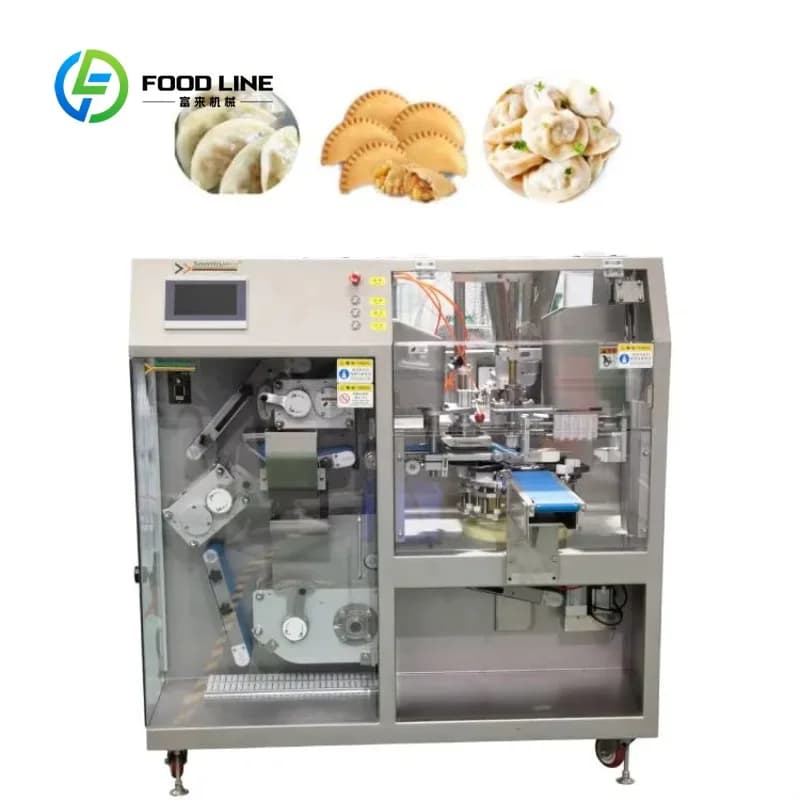 Automatic dumpling machine Fried dumpling machine Full set of Chinese pasta food production line