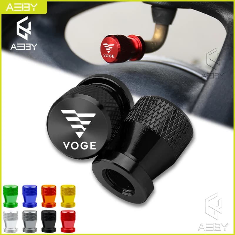 2PCS Motorcycle Aluminum Alloy Tire Wheel Parts Valve Stem Caps Cover For Loncin Voge 200AC 300AC 300R 500DS 500R 650DS ER10