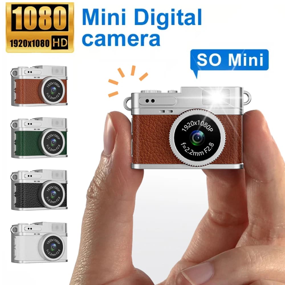 Fotocamera digitale 1080P per foto e video Schermo IPS da 0,96 pollici Fotocamera HD 1080P molto piccola vintage per regali di compleanno per studenti