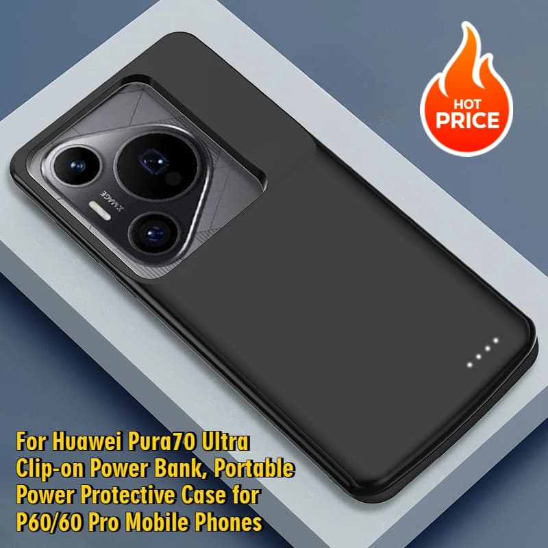Per Huawei Pura70 Ultra Clip-on Power Bank Custodia protettiva portatile per telefoni cellulari P60/60 Pro