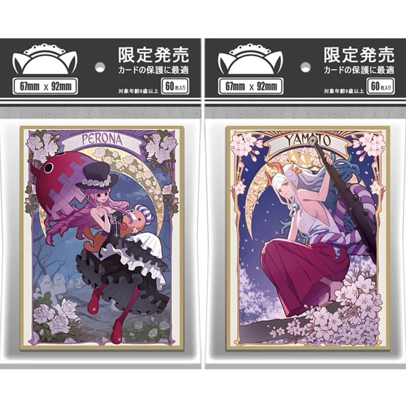 60 Pz/set One Piece Yamato Perona Flash Card Sleeve PTCG Anime Gioco Collezione di Carte Copertura Protettiva Regalo Giocattolo 67*92mm
